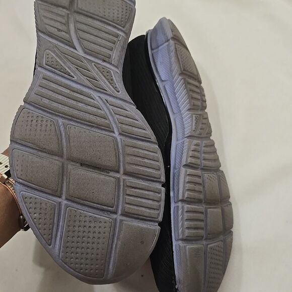 Skechers Women Washable Sneakers Air Cooled Memory Foam Lite-Foam Black/purple 8 - Picture 5 of 8